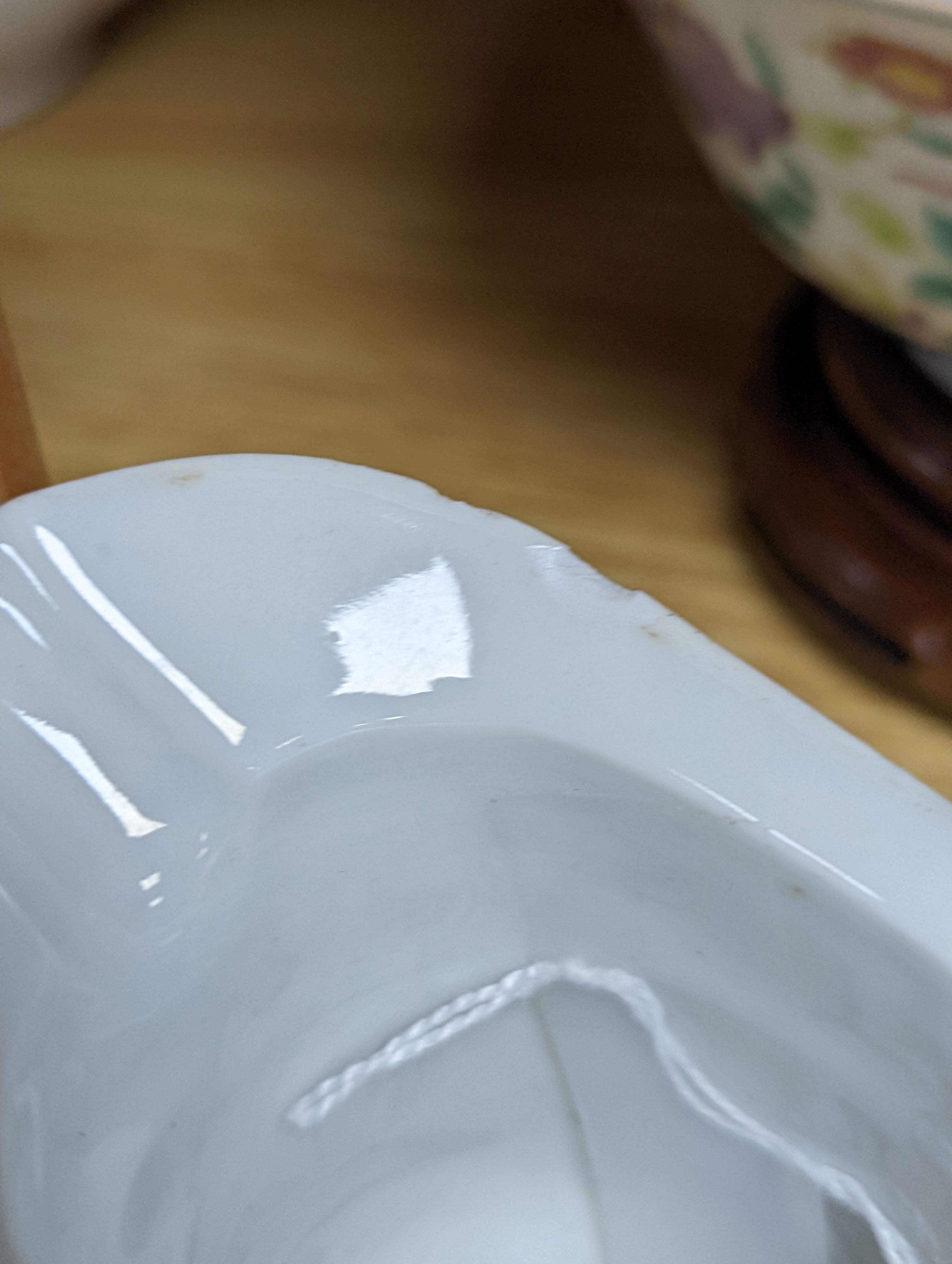 A group of Japanese porcelain tea wares and a rice bowl and cover